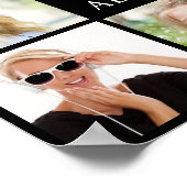 卒業パーティー17フォトコラージュパーソナライズされた ポスター (角)