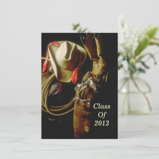 卒業パーティー2013年の催す西部のテーマのパーティー 招待状 (スタンド正面)