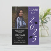 卒業パーティー2023グラードハットパープル 招待状 (スタンド正面)