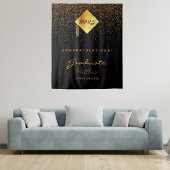 卒業パーティー2023黒金ゴールド紙吹雪卒業 タペストリー