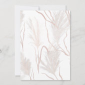 卒業パーティー2024スクリプトパンパスグラスフローラ 招待状 (裏面)