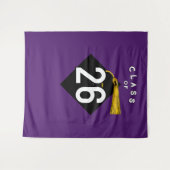 卒業パーティー2025の写真の背景 タペストリー (正面(横))