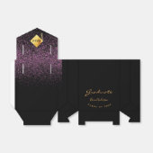 卒業パーティー2025年卒業ブラック金ゴールドパープル フェイバーボックス (折り畳みなし)