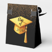 卒業パーティー2025年卒業ブラック金ゴールド フェイバーボックス (裏面サイド)