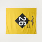 卒業パーティー2025背景 タペストリー (正面(横))