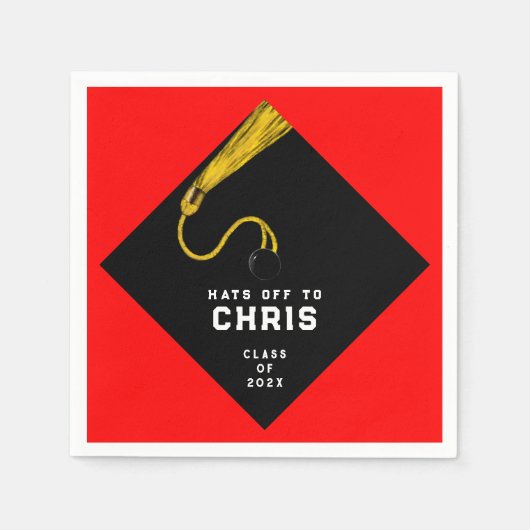 卒業パーティー2025 スタンダードカクテルナプキン (正面)