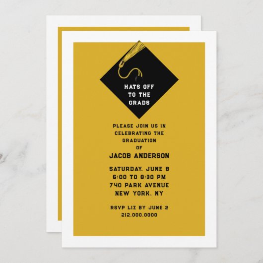 卒業パーティー2025 招待状 (正面/裏面)