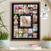 卒業パーティー27フォトコラージュパーソナライズされた ポスター