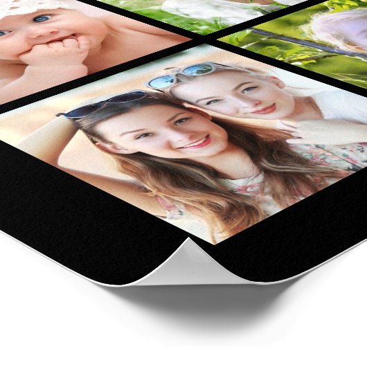 卒業パーティー27フォトコラージュパーソナライズされた ポスター (角)