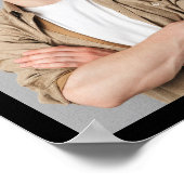 卒業パーティー3フォトブラック ポスター (角)