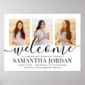 卒業パーティー3写真と黒のスクリプトへようこそ ポスター (正面)