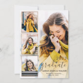 卒業パーティー4写真大学2023 案内状 (正面)