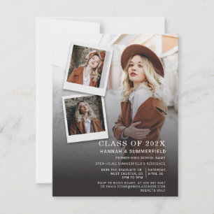 卒業パーティー4枚の写真 オープンハウス2024 卒業式 招待状