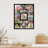 卒業パーティー41フォトコラージュパーソナライズされた ポスター (キッチン)