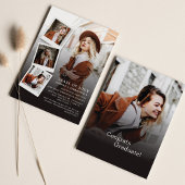 卒業パーティー5枚モダン写真Grad 2025 招待状