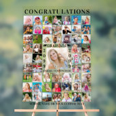 卒業パーティー55フォトコラージュカスタム アクリルサイン (ニュートラル)