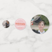 卒業パーティー70sオレンジとピンク コンフェッティ (正面)