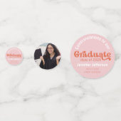 卒業パーティー70sオレンジとピンク コンフェッティ (裏面)