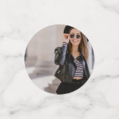 卒業パーティー70sオレンジとピンク コンフェッティ (スモール正面)