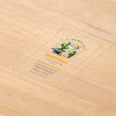 卒業パーティー アクリル招待状 (レイダウン)