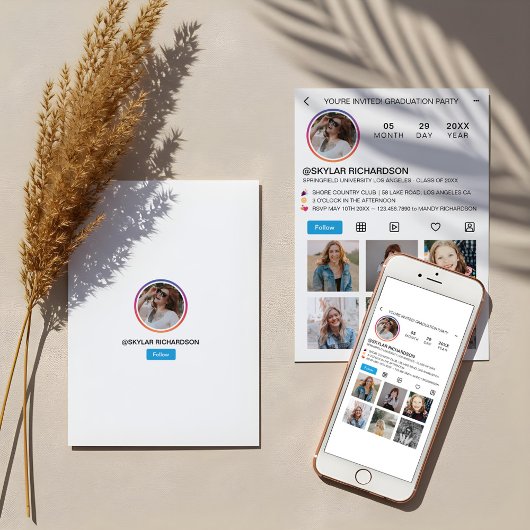 卒業パーティー インスタグラム ソーシャルメディア 卒業おめでとう 招待状