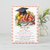 卒業パーティー エビのボイル ご招待 招待状 (スタンド正面)