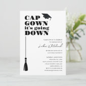 卒業パーティー キャップドレス 最高の瞬間 招待状 (スタンド正面)