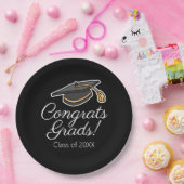 卒業パーティー – クラスの年間の装飾 ペーパープレート (パーティー)