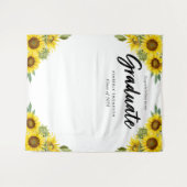 卒業パーティー スクリプト お祝い ヒマワリ タペストリー (正面(横))