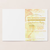 卒業パーティー パスポート ゴールド フォイル 箔カード (内部)