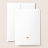 卒業パーティー パスポート ゴールド フォイル 箔押し カード (裏面封筒付き)