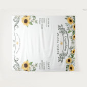 卒業パーティー フォトブース ひまわり タペストリー (正面(横))