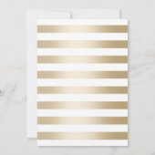 卒業パーティー モダン ゴールド スクリプト 赤い紙吹雪 招待状 (裏面)