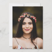 卒業パーティー ラウア パイナップル トロピカル ご招待 招待状 (裏面)