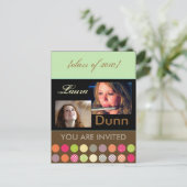 卒業パーティー、写真はがき インビテーションポストカード (スタンド正面)