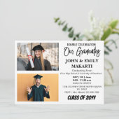 卒業パーティー、卒業生2人 招待状 (スタンド正面)