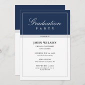 卒業パーティー 招待状 (正面/裏面)