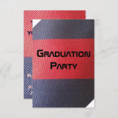 卒業パーティー 招待状 (正面/裏面)