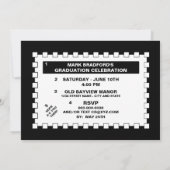 卒業パーティー/招待状-カスタマイズ-クロスワード 招待状 (裏面)