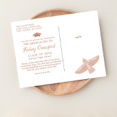 卒業パーティー  |  羽ばたく鳥のボホ フォークアート 案内ポストカード