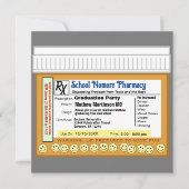 卒業パーティーRX 楽しいための処方箋 招待状 (正面)