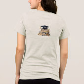 卒業パーティーTシャツ - 編集可能 トライブレンドＴシャツ (裏面)