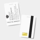 卒業パーティーVIPパス バッジ (表裏)