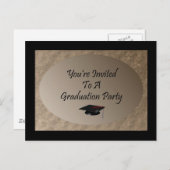卒業パーティ招待されーに戻る(&A) インビテーションポストカード (正面/裏面)
