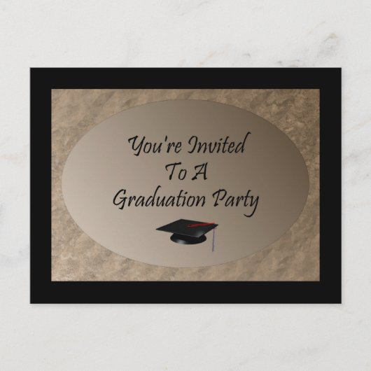卒業パーティ招待されーに戻る(&A) インビテーションポストカード (正面)