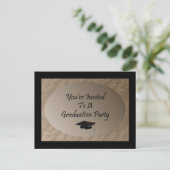 卒業パーティ招待されーに戻る(&A) インビテーションポストカード (スタンド正面)