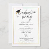 卒業パーティ招待状卒業招待状 招待状 (正面)