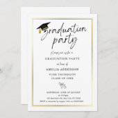 卒業パーティ招待状卒業招待状 招待状 (正面/裏面)