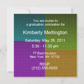 卒業パーティ招待状2011数々の色 招待状 (裏面)