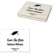 卒業パーティ日付の保存文字テンプレート ラバースタンプ (押印)